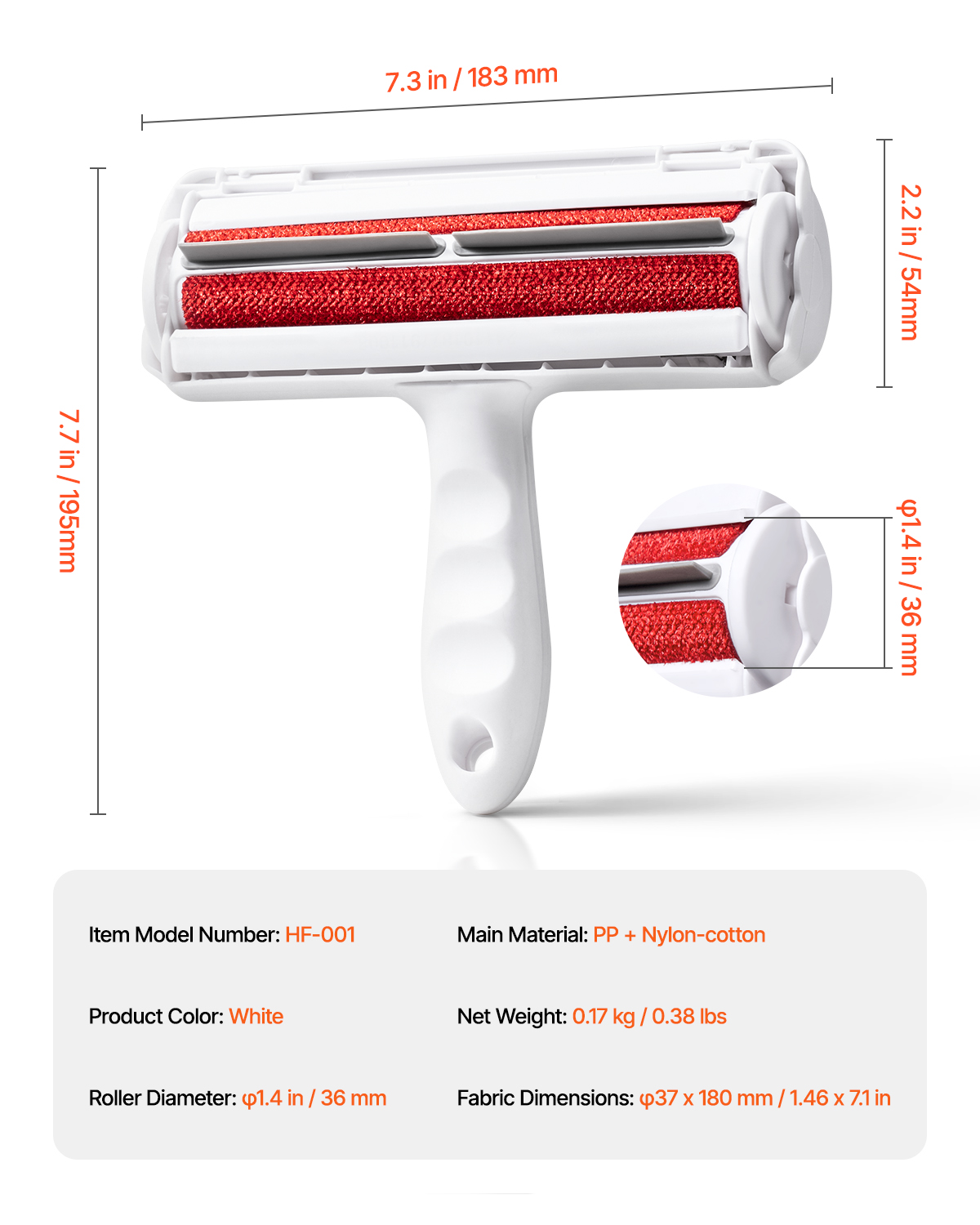 Pet Hair Remover Reusable LintsRoll